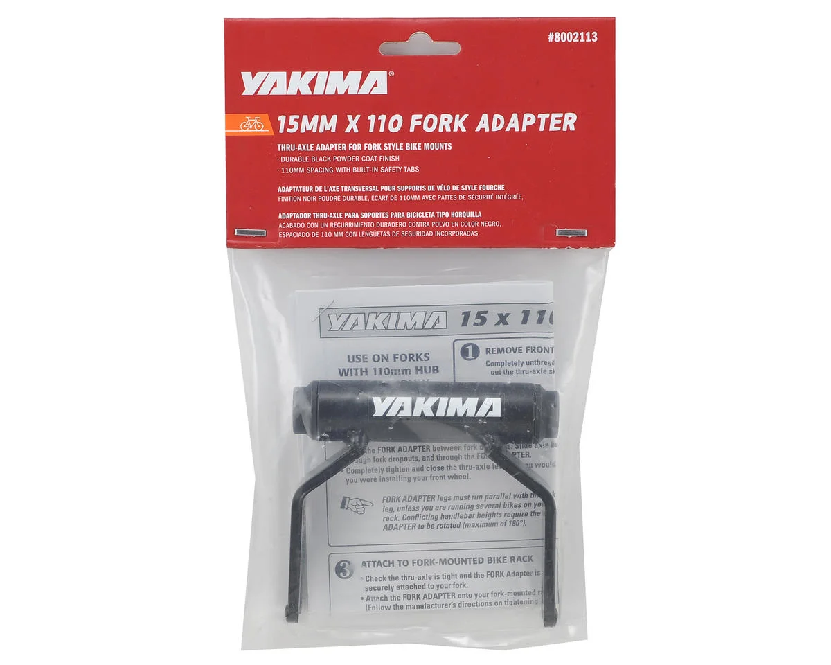 Yakima Thru-Axle Fork Bike Rack Adapter (Black) (15 x 110mm (Boost)) - view 2